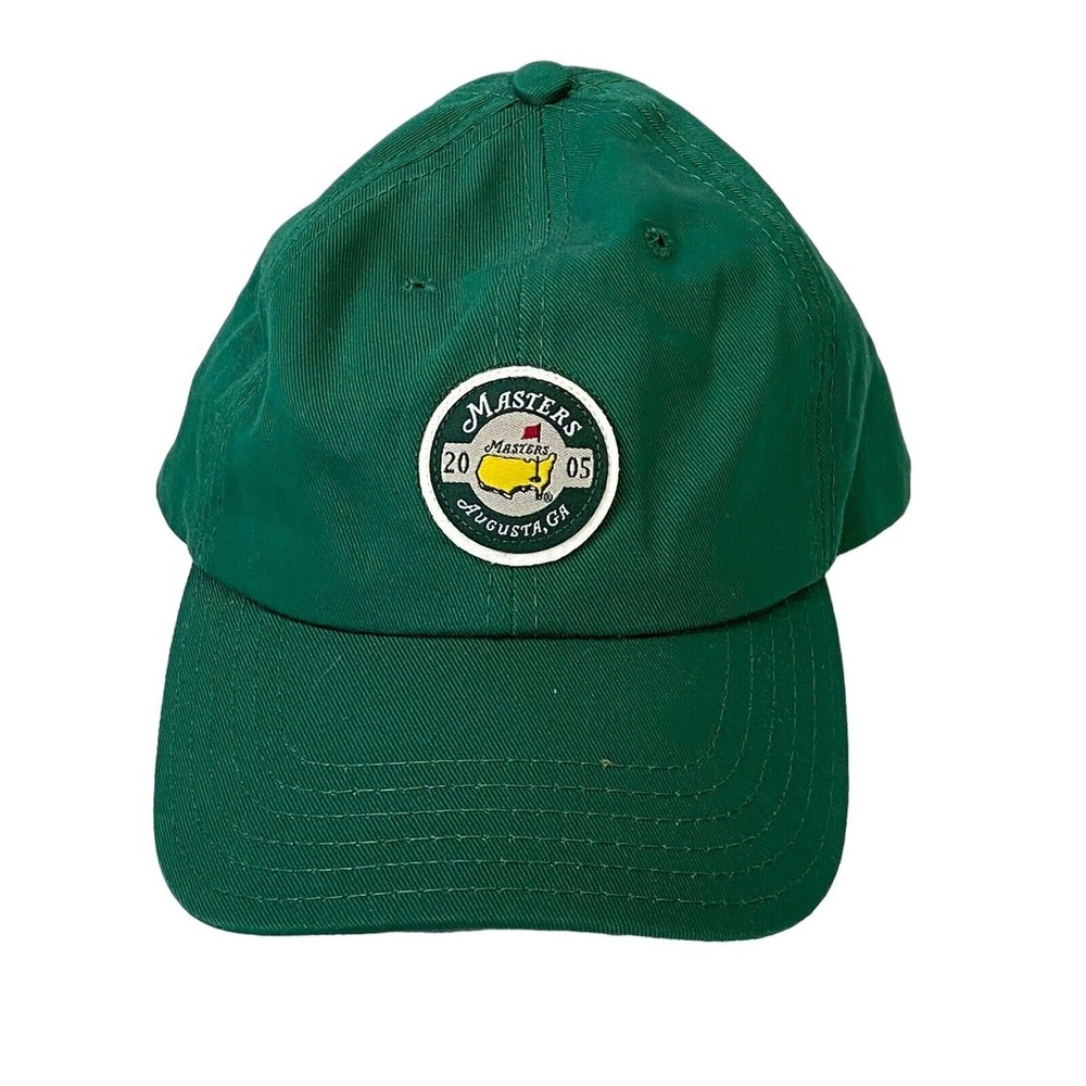 2005 Masters Augusta Georgia Golf Green Ball Cap Hat Strap Back American Needle